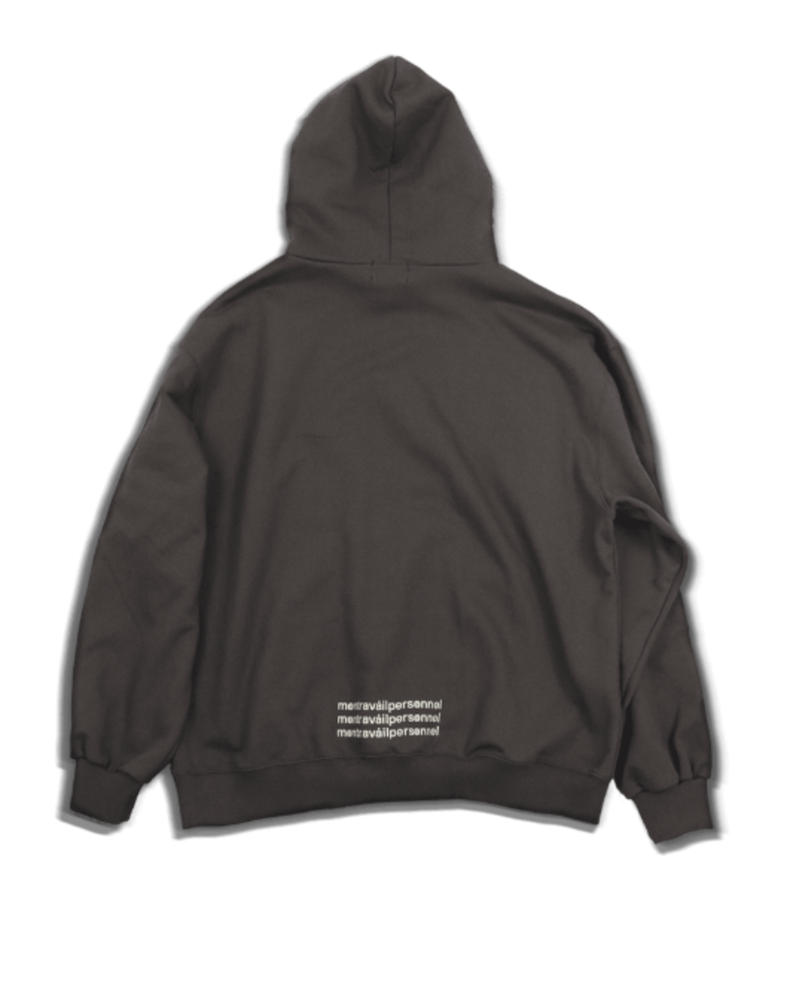 montravailpersonnel logo x6 hoodie - Vandyke Brown