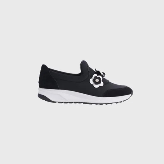 1AF0323-037 [ANNE FONTAINE] Owell Sneakers Black/White #H18A41300 (EU)