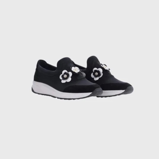 1AF0323-037 [ANNE FONTAINE] Owell Sneakers Black/White #H18A41300 (EU)