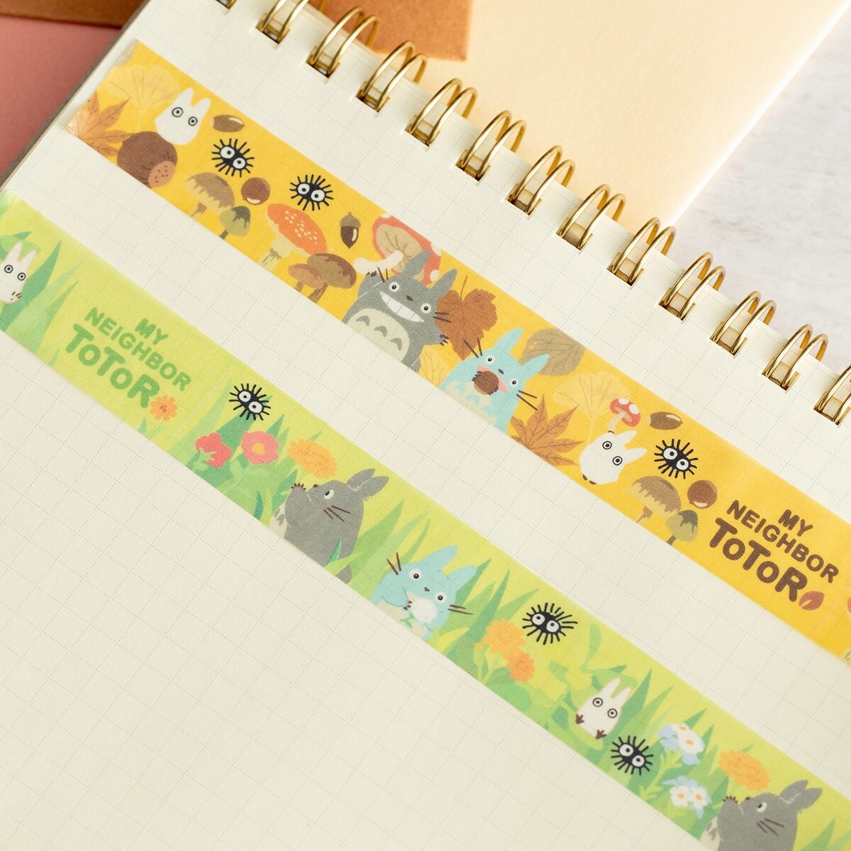 紙膠帶 龍貓 野玫瑰圖案