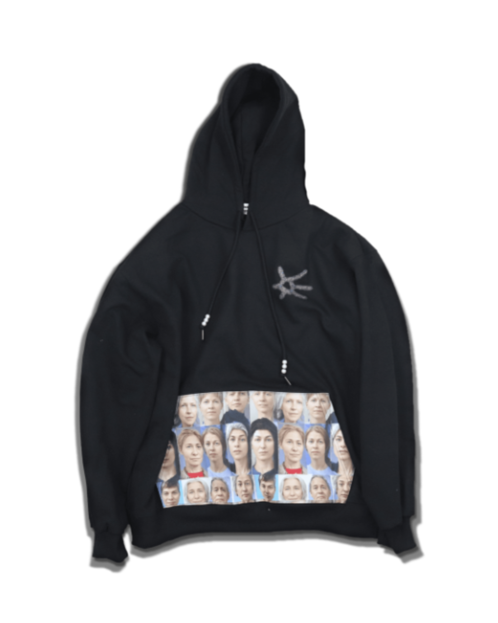 montravailpersonnel crowded hoodie - Black