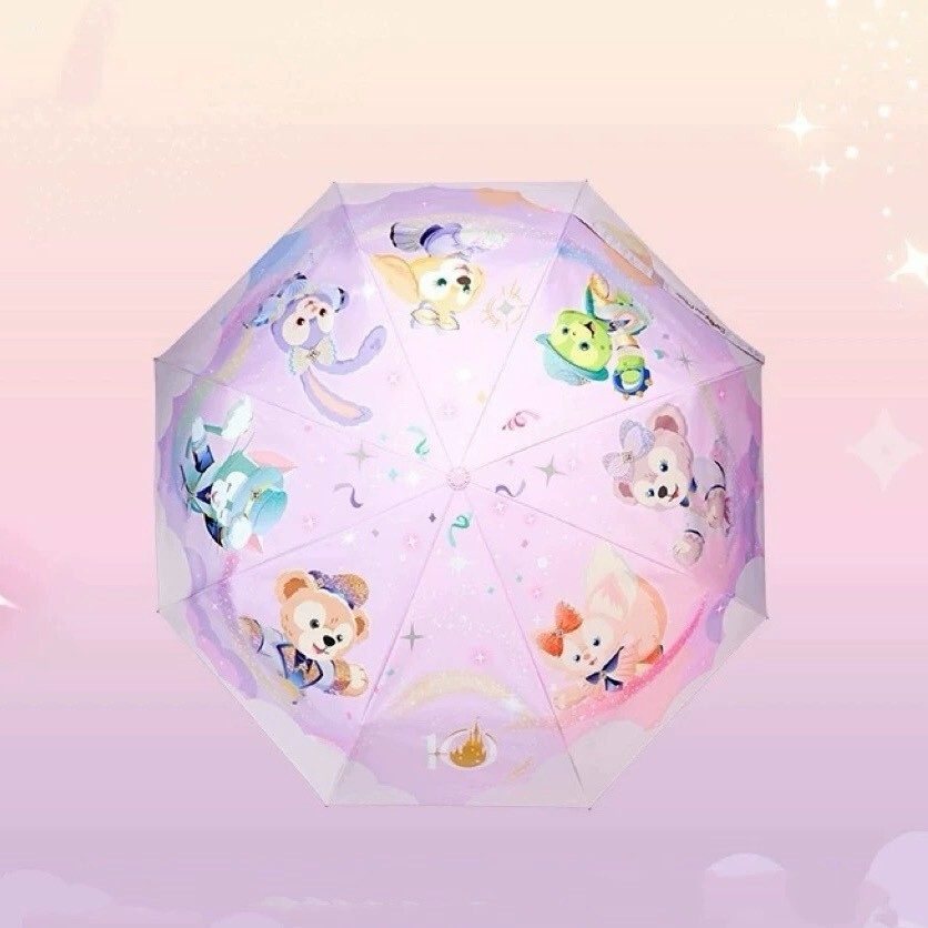 10歲生日慶典 達菲 Duffy 與好友們 晴雨傘 折疊傘 雨傘 附傘袋 -上海迪士尼樂園