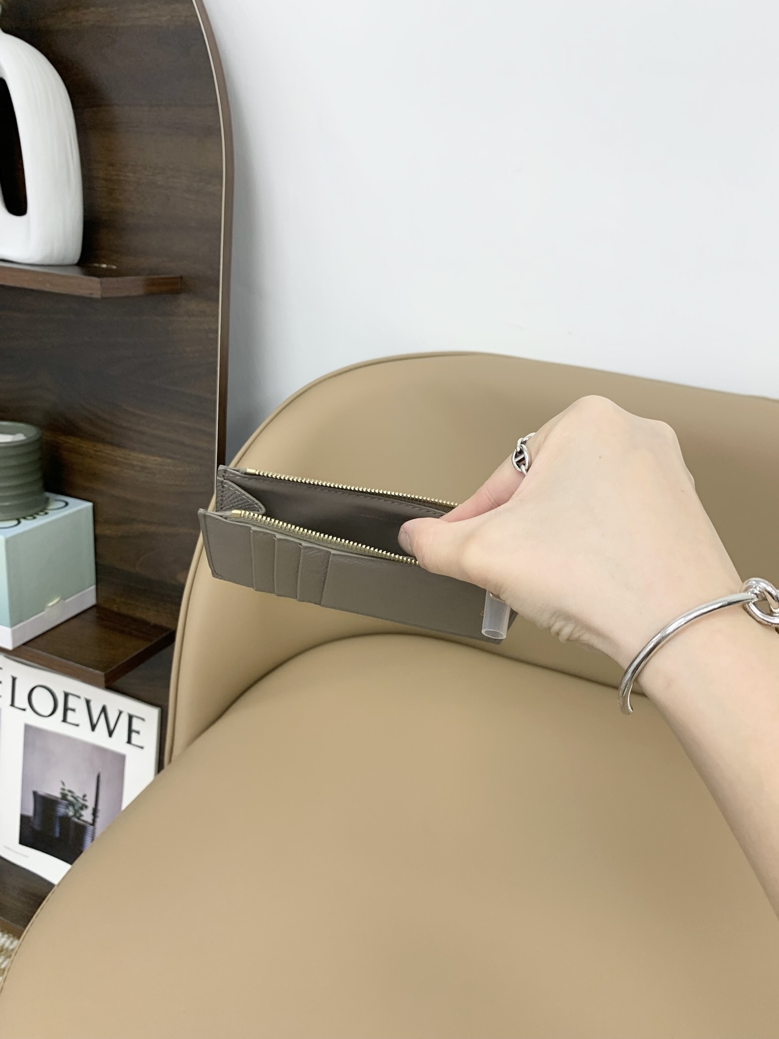 Outlet Celine Zipped Card Holder