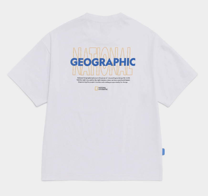 【春季新品限時折扣🔥 3/29 晚上12:00結束】NATIONAL GEOGRAPHIC 國家地理 Crow Sorona 酷感字母印花 短tee N262UTS992