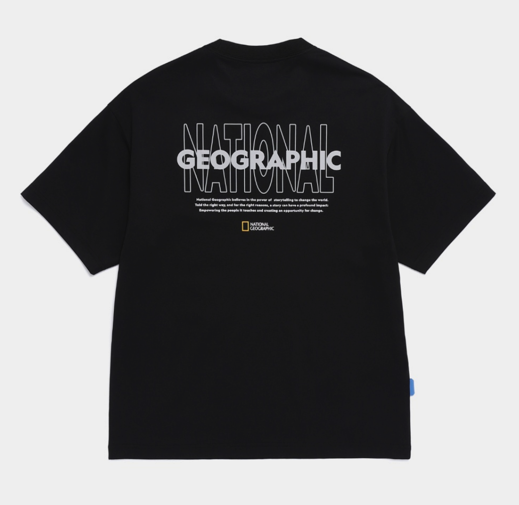 【春季新品限時折扣🔥 3/29 晚上12:00結束】NATIONAL GEOGRAPHIC 國家地理 Crow Sorona 酷感字母印花 短tee N262UTS992