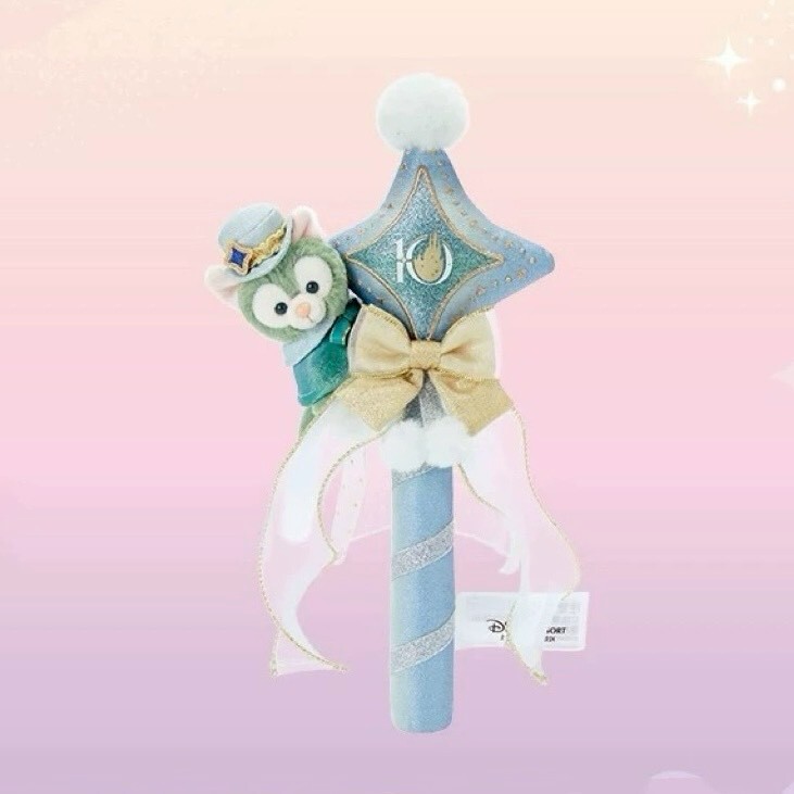 10歲生日慶典 傑拉托尼 畫家貓 Gelatoni 絨毛造型 搖搖棒 -上海迪士尼樂園