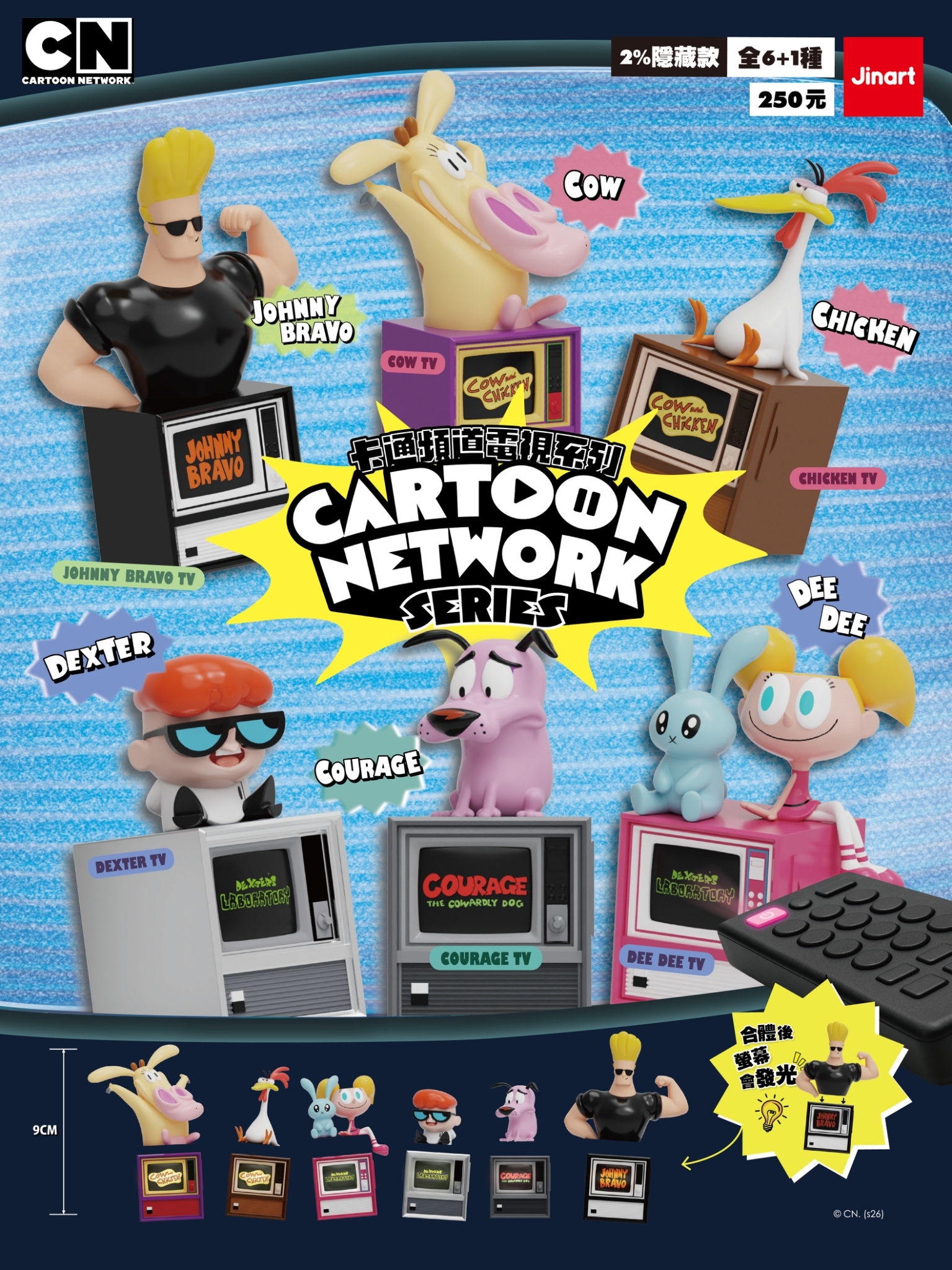 【2026年8月預購/全套販售】JINART《復古卡通電視》經典造型公仔📺 (全套6款)