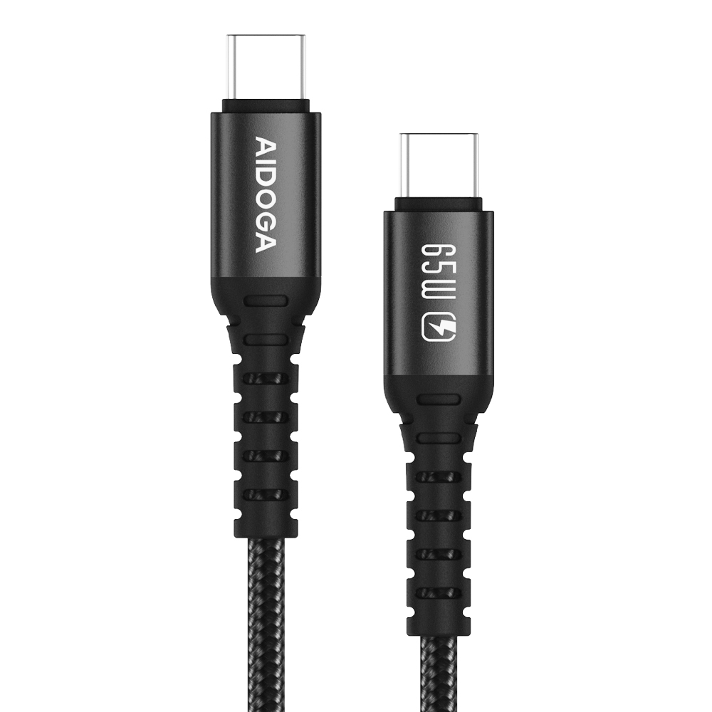 AIDOGA 艾迪伽 雙Type-C/PD快充充電線傳輸線編織 加長網尾 NyzerFlex 1.2M 支援iPhone17/安卓/平板/筆電