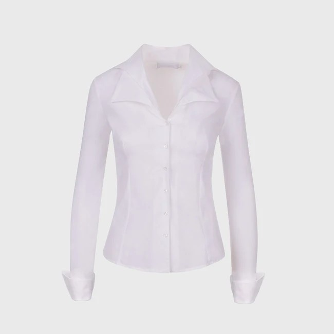1AF0323-043 [ANNE FONTAINE] Christie Shirt White #P0851201 (EU)
