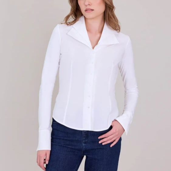 1AF0323-043 [ANNE FONTAINE] Christie Shirt White #P0851201 (EU)