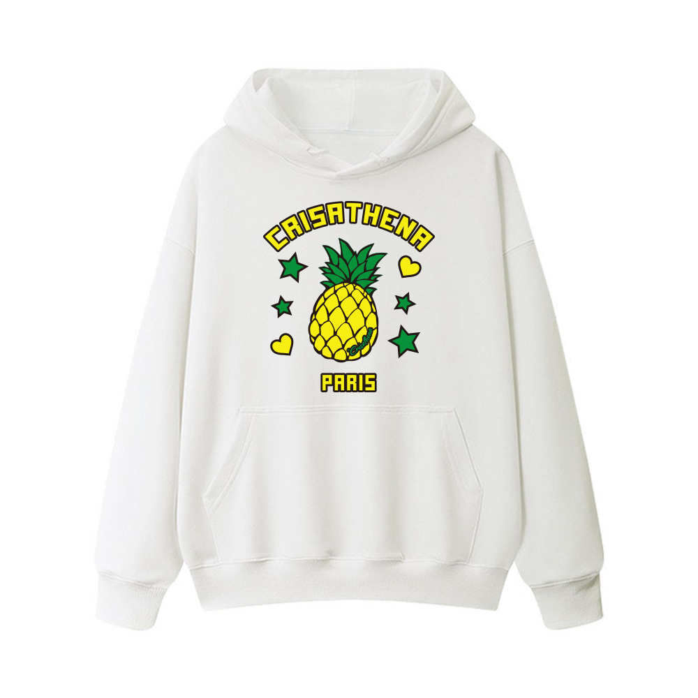 0324CA23-CRTNA-Crisathena 菠蘿連帽圍衣 棕色/ 白色, S-M/ L-XL/ (A23)