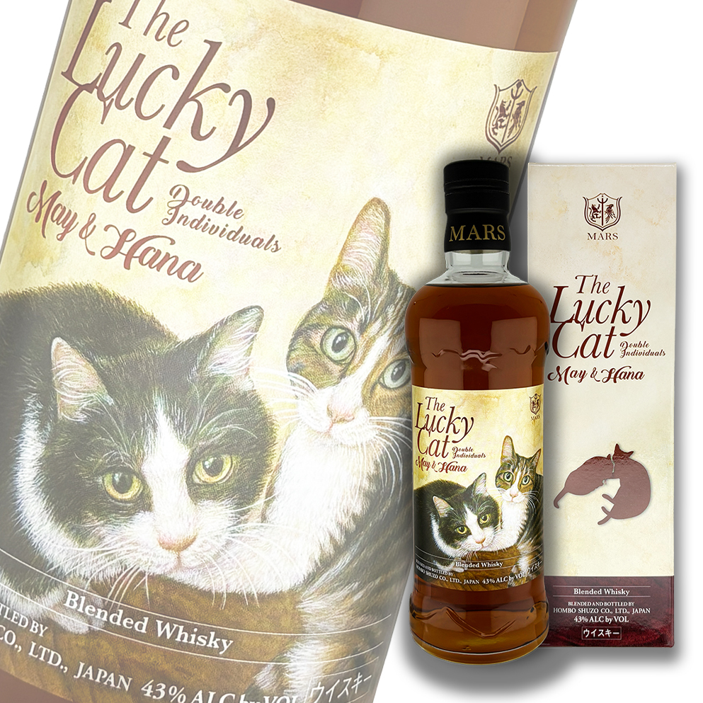 Mars 幸運貓The Lucky Cat May & Hana 調和威士忌700ml 禮盒裝