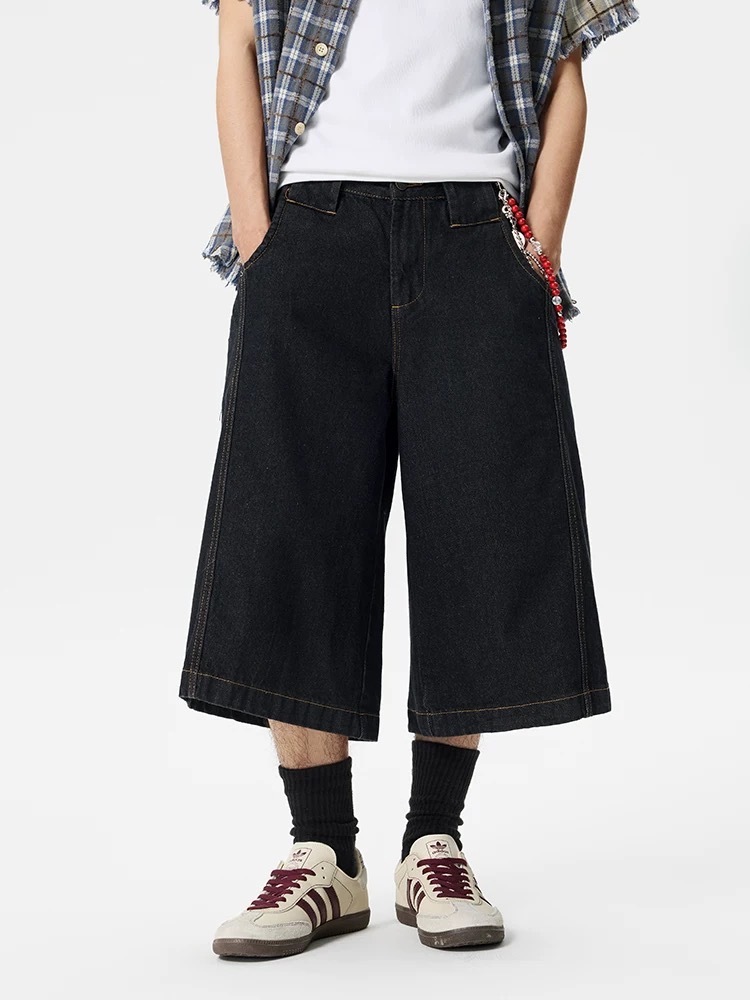 - SIMPLEACTION - 美式cleanfit百搭七分牛仔褲