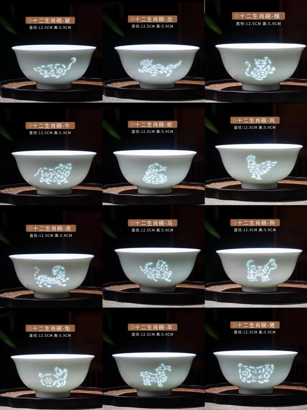 WY009 R9 十二生肖麵碗