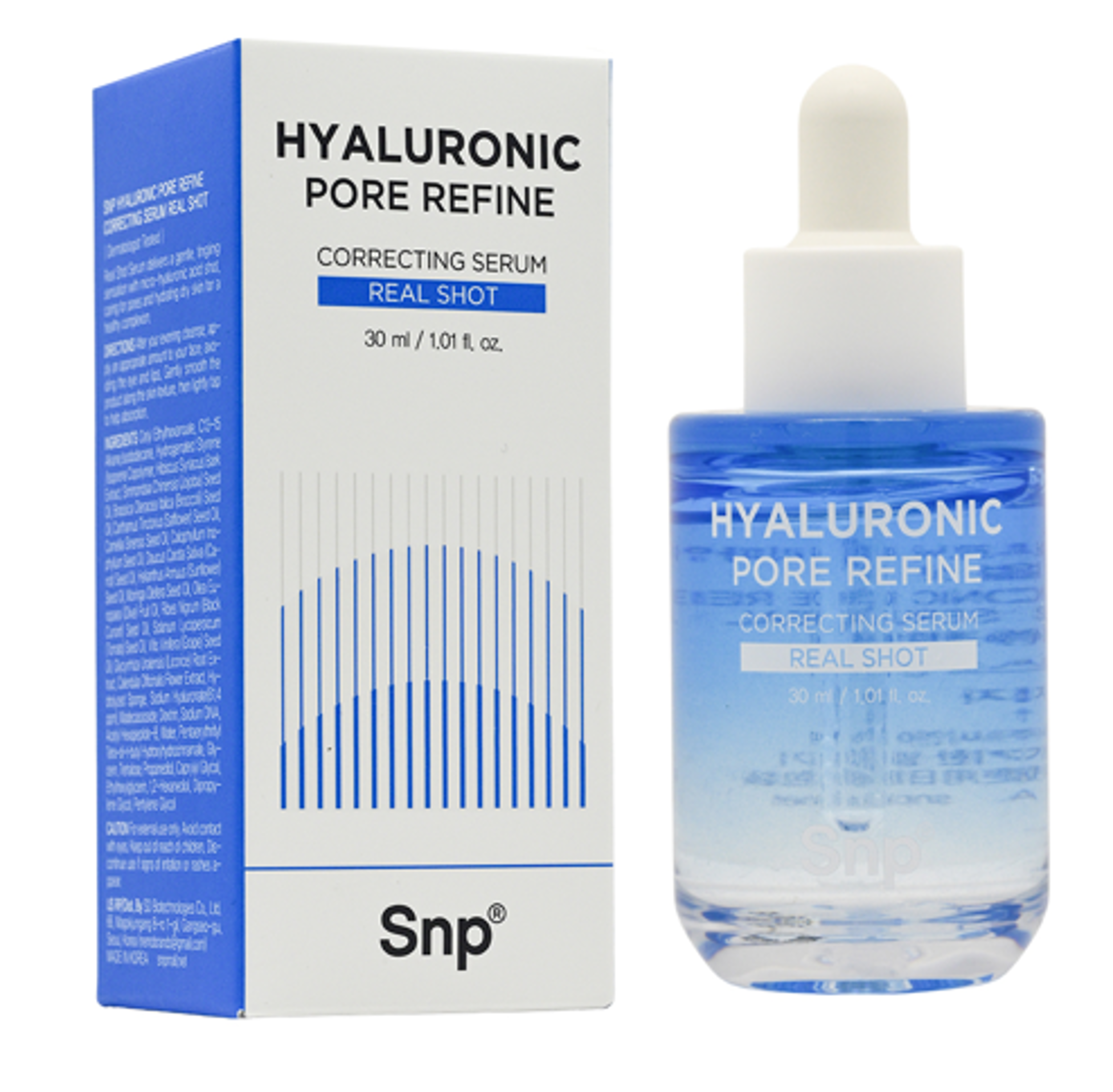 S3 Snp 零毛孔PDRN玻尿酸REAL SHOT精華 30ml【買一送一】