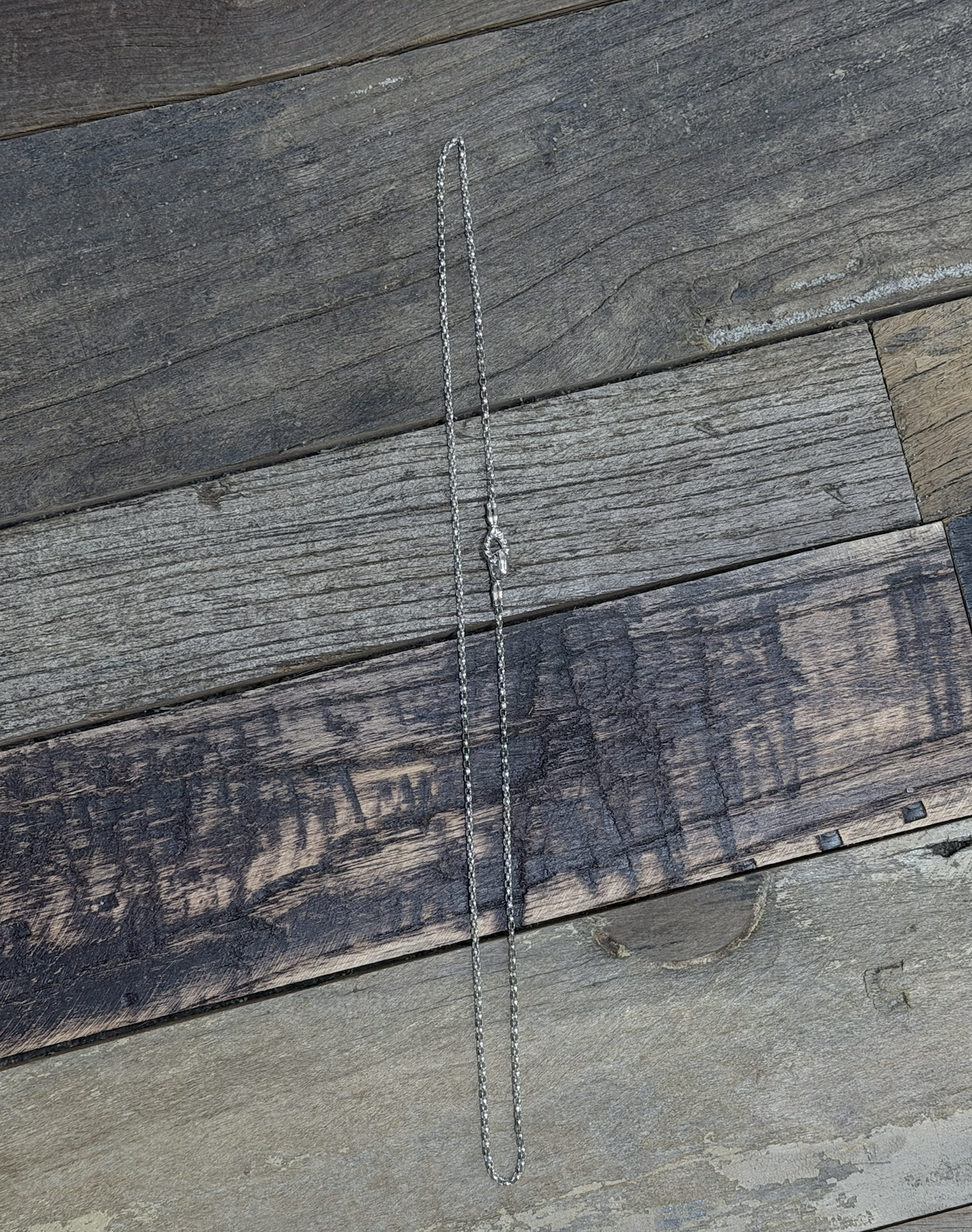 LO 2mm mini silk chain 18K WG 24'