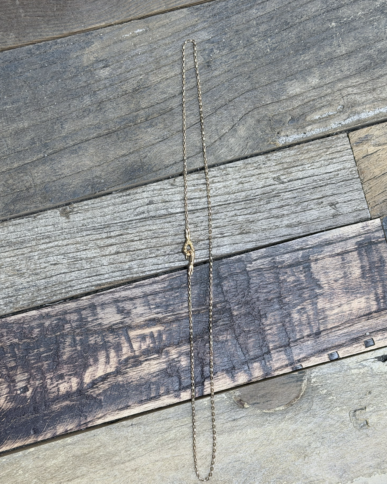 LO 2mm mini silk chain 18K RG 25'