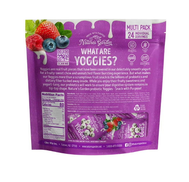 【直播】Nature's Garden LX0320117 綜合莓果益生菌優格果乾(24小包)