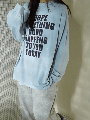 ᴴᴼᵀ ▸▸店長推薦◃◃ 春夏新款/英文字薄長t MANIFEST正韓🇰🇷