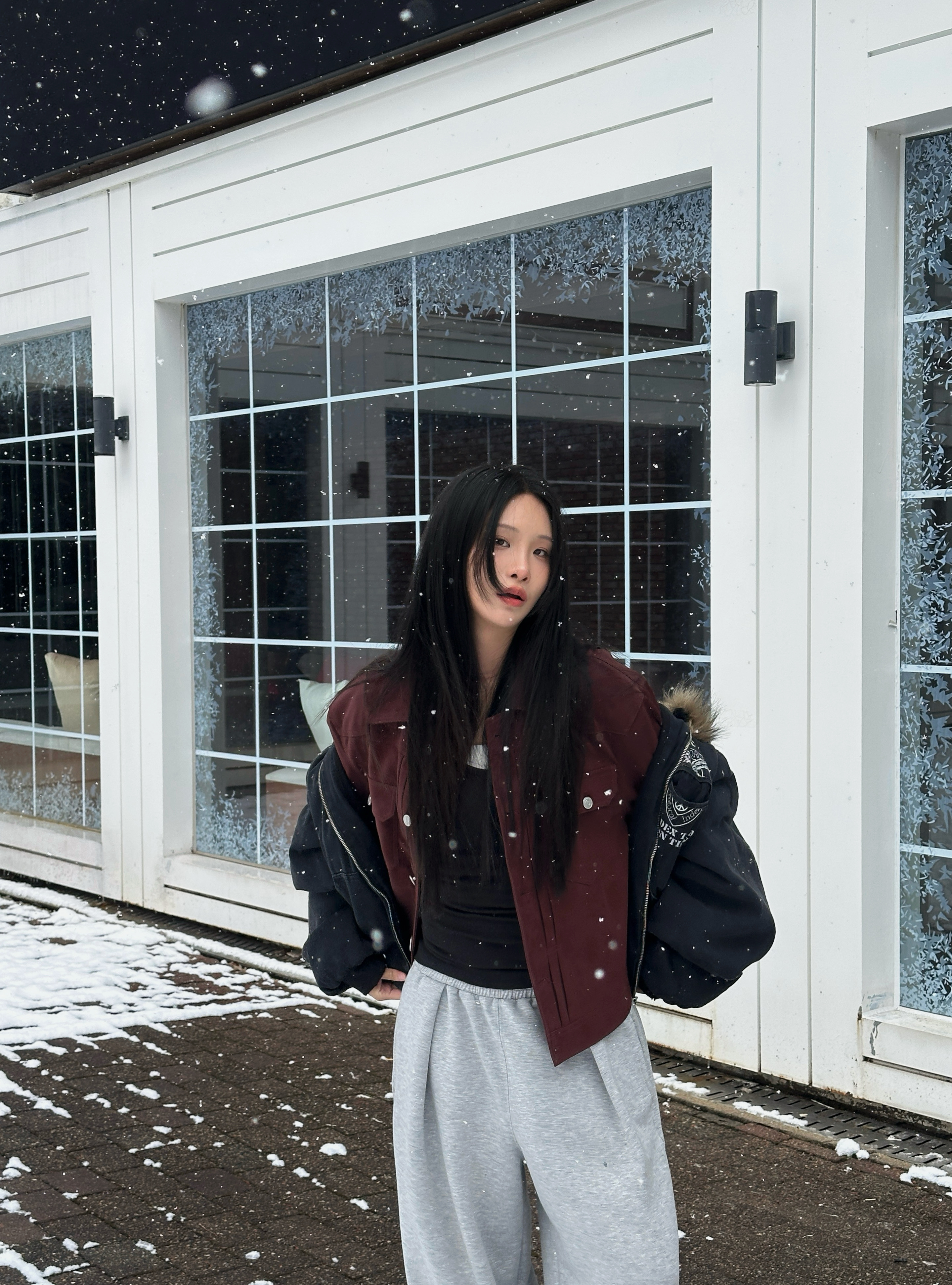 N12 Pure Tone柔霧夾克 (酒紅)