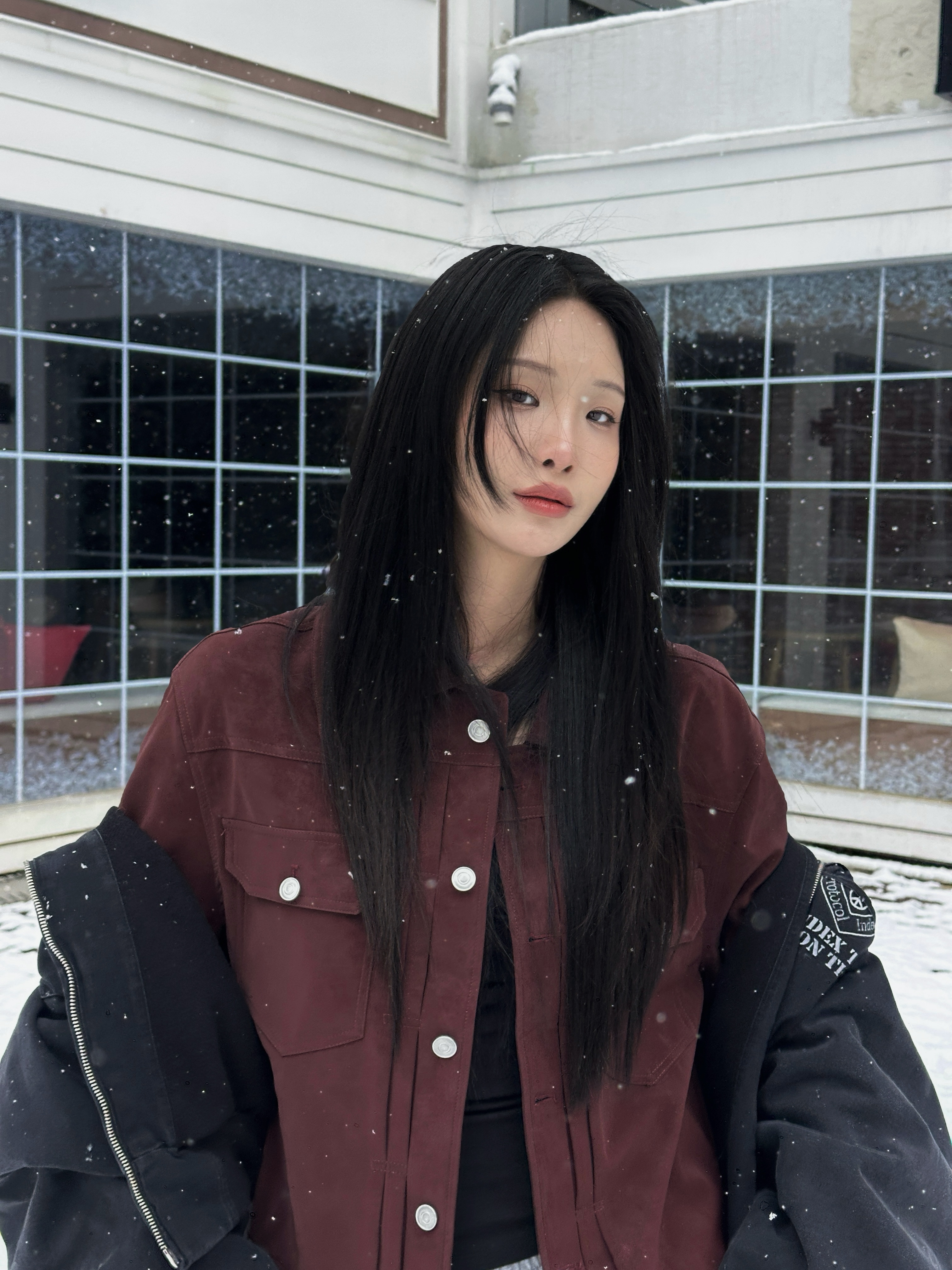 N12 Pure Tone柔霧夾克 (酒紅)