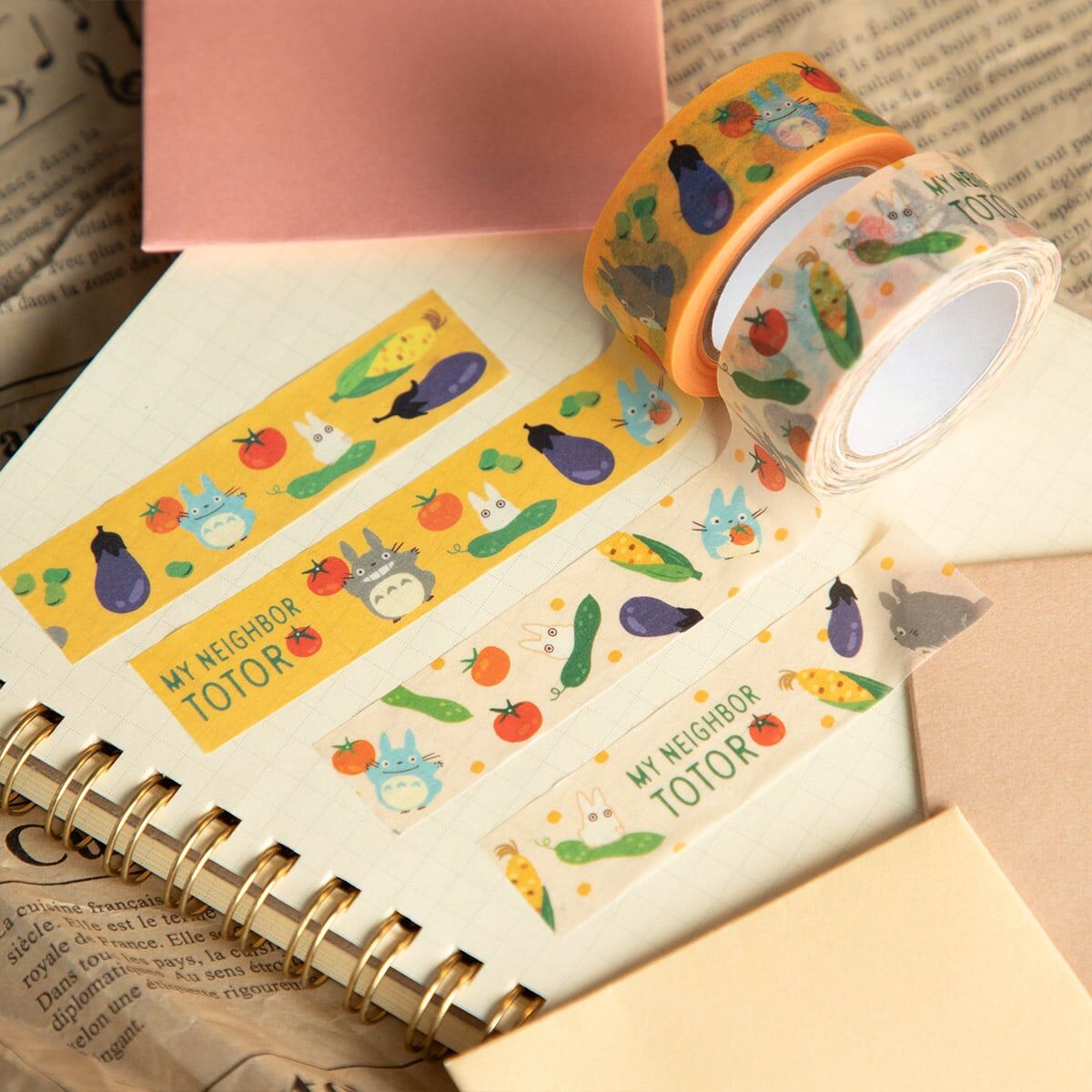 紙膠帶 龍貓 蔬菜圖案