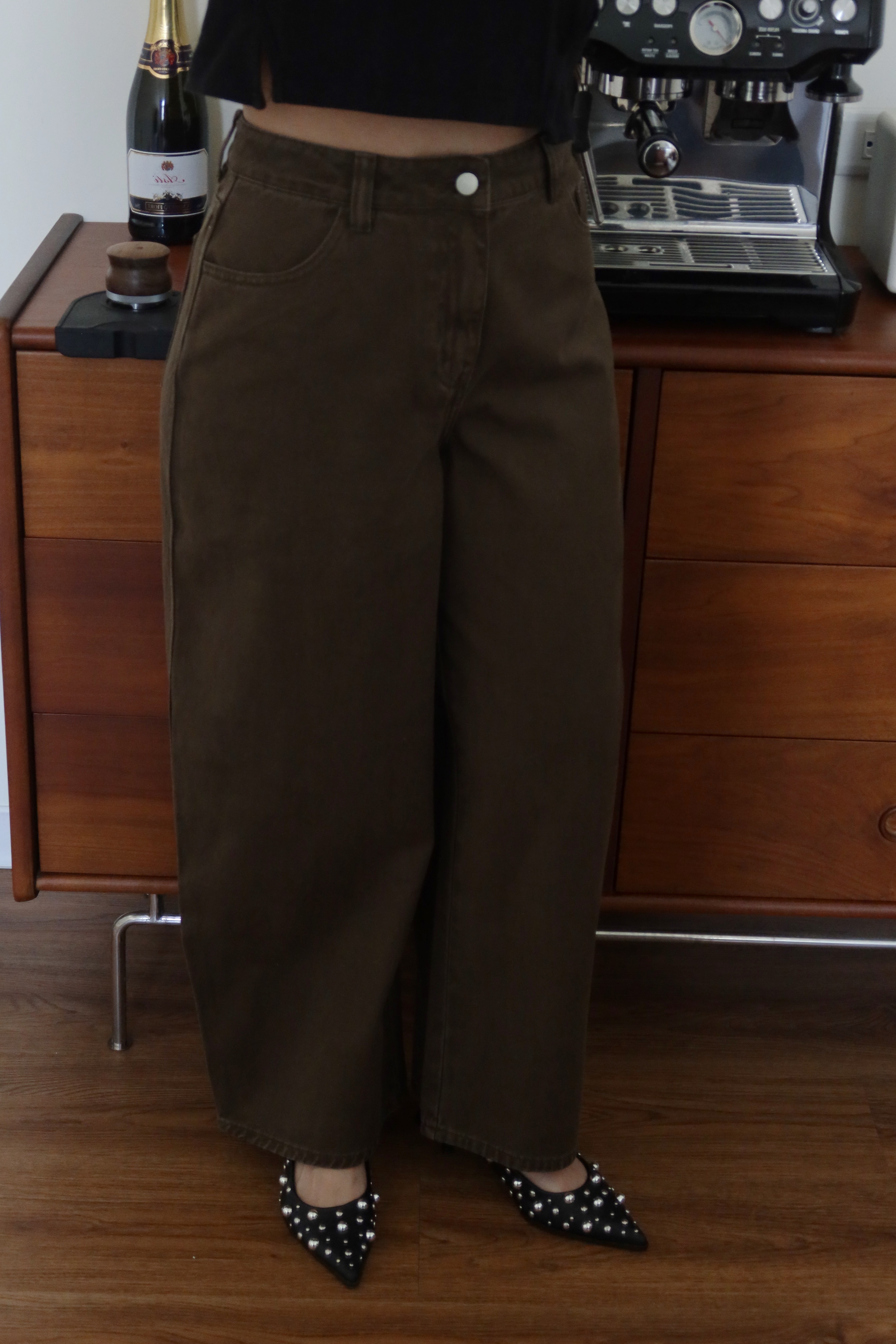 (預購) M03 不炸梨系列 - 真的好瘦又時髦的繭形牛仔褲2Colors