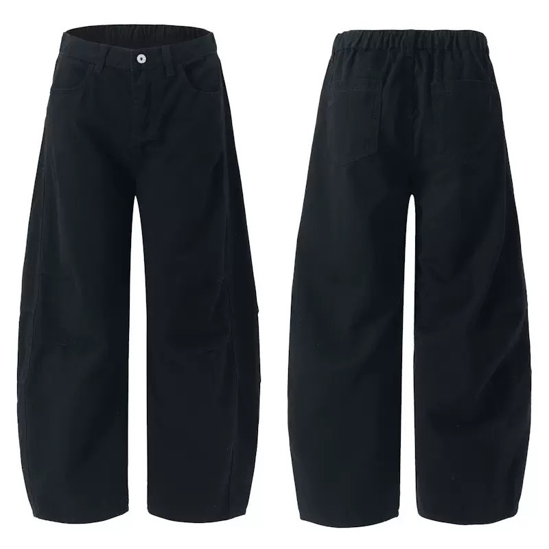 美式解構彎刀廓形工作褲