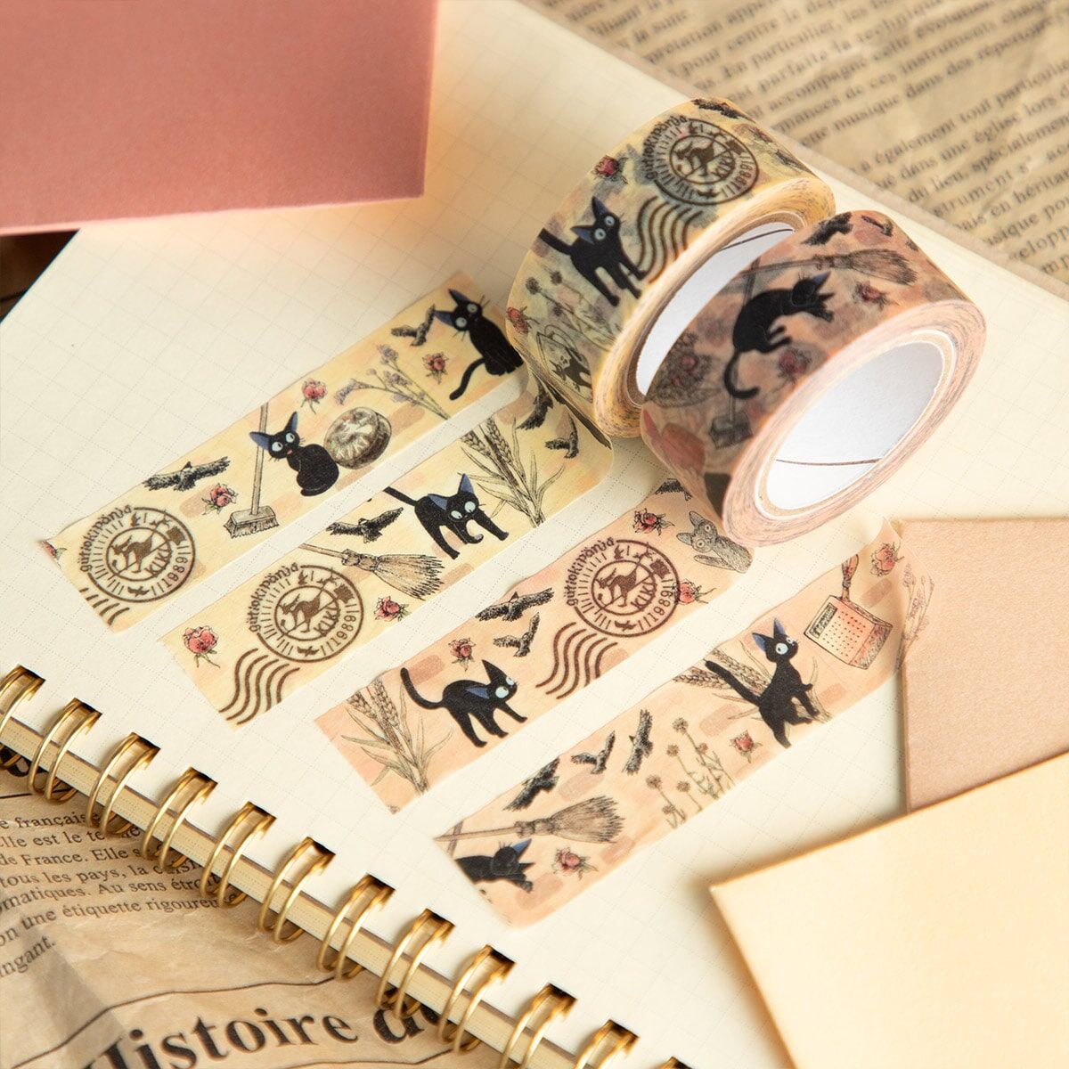 紙膠帶 魔女宅急便 古典圖案