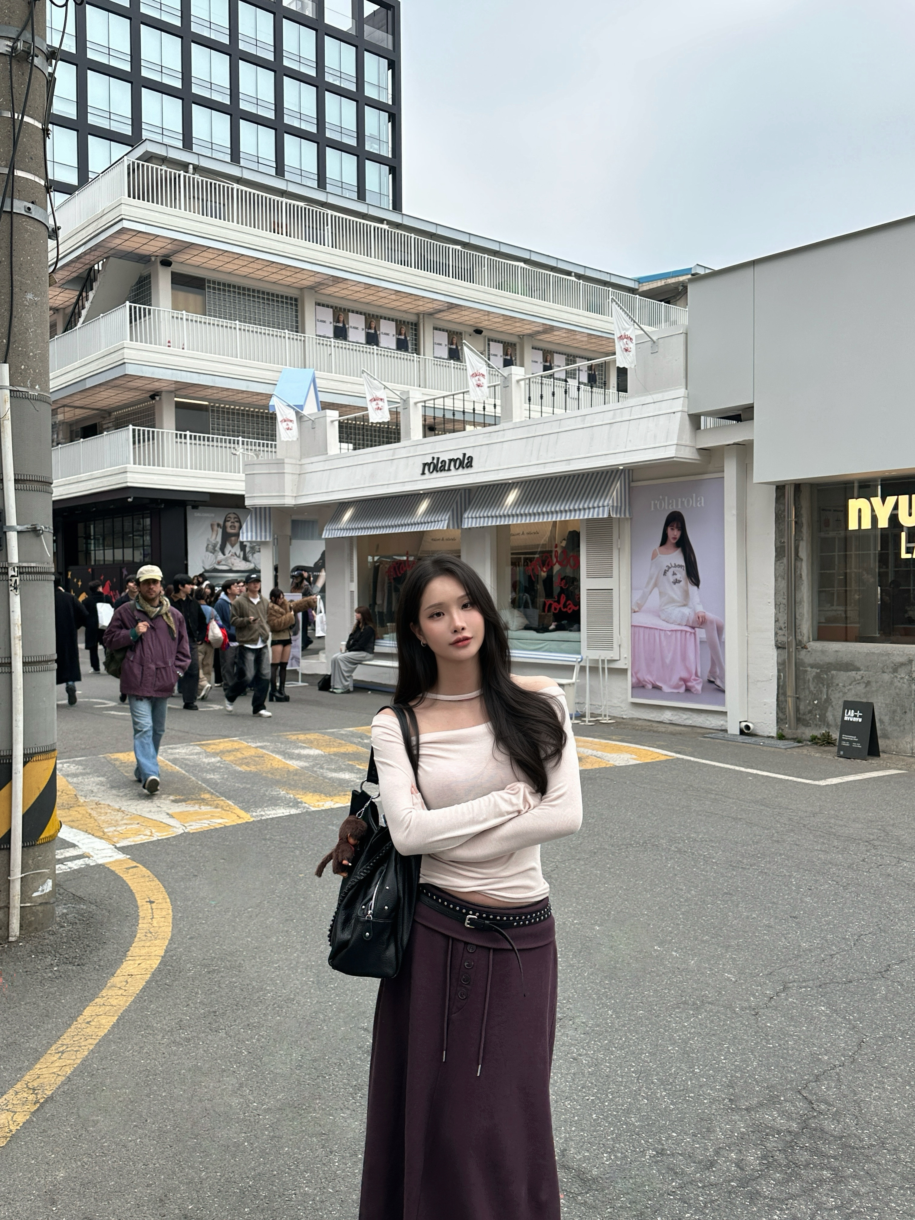 N08 絕美推薦 盪領綁帶上衣 (粉)