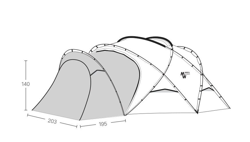 Minimal Works｜Shelter GH 專用延伸前庭｜橄欖綠