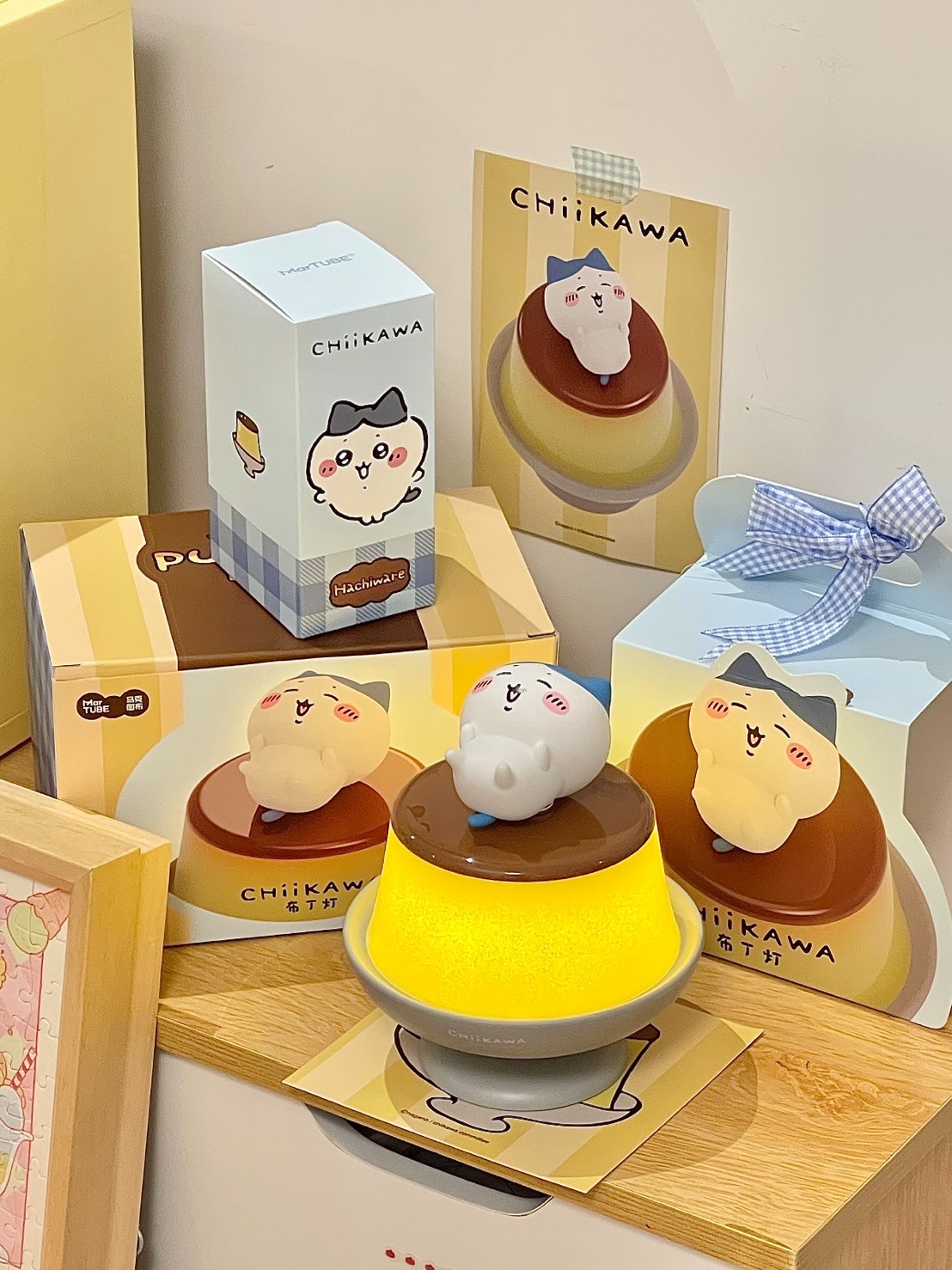 正版授權 CHIIKAWA 吉伊卡哇 布丁夜燈