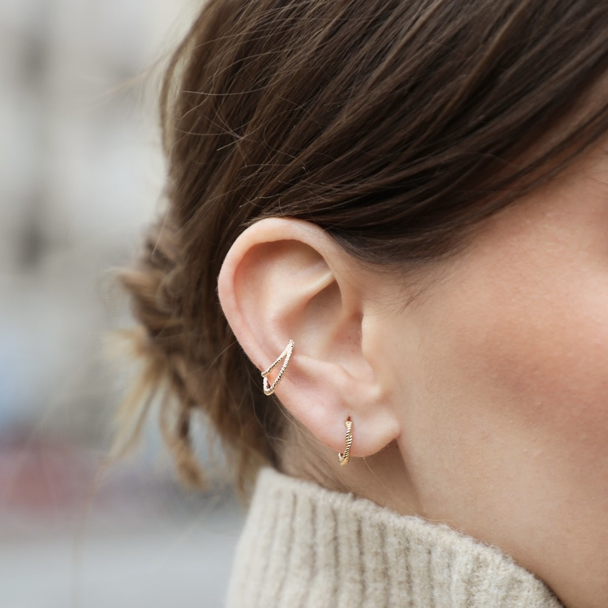 WAEKURA-Torsades Mini耳環