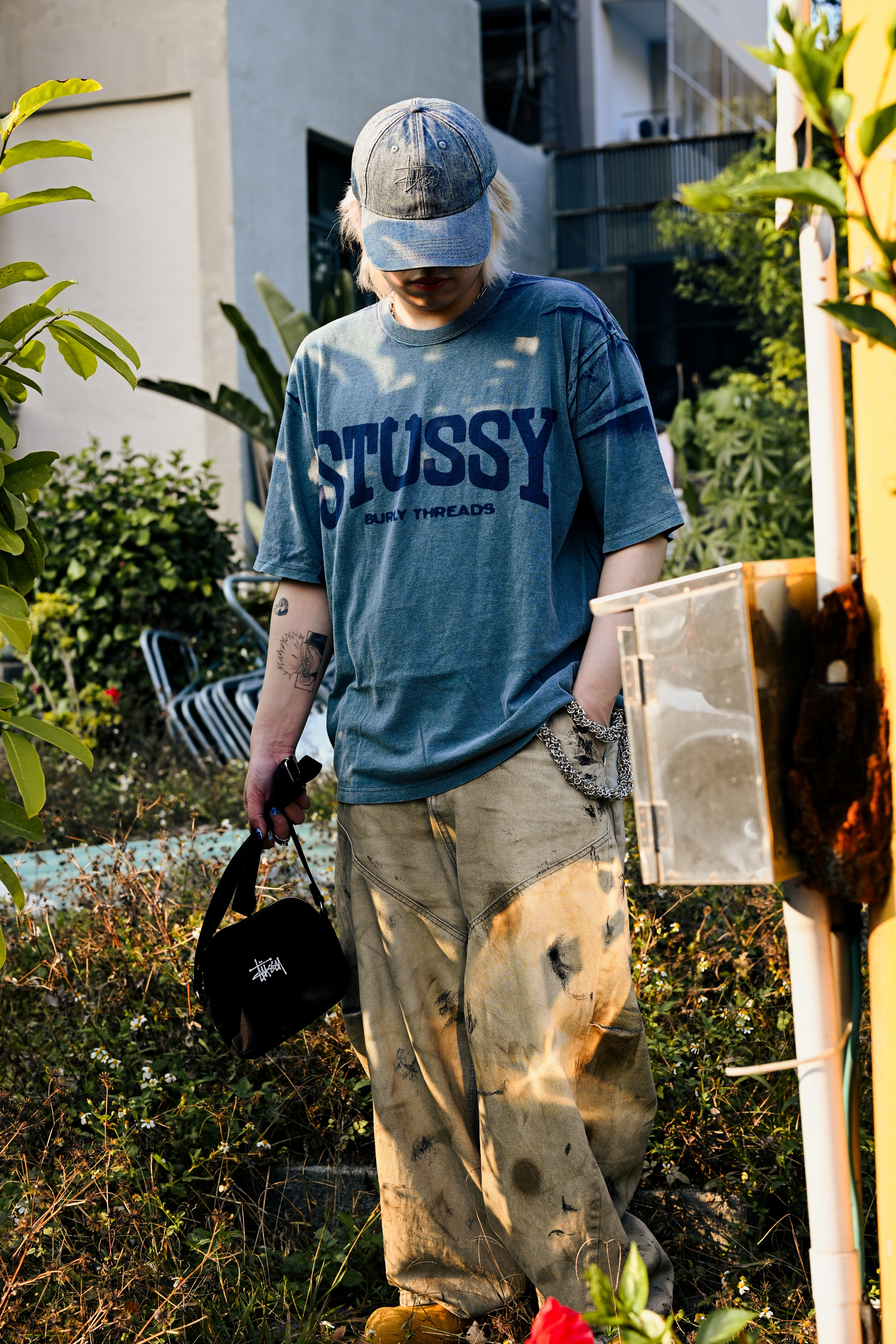 ☆ETW☆【EASY TO WEAR】Stussy 26SS BURLY STONE WASHED TEE 短T 水洗 做舊 復古刷色 字體