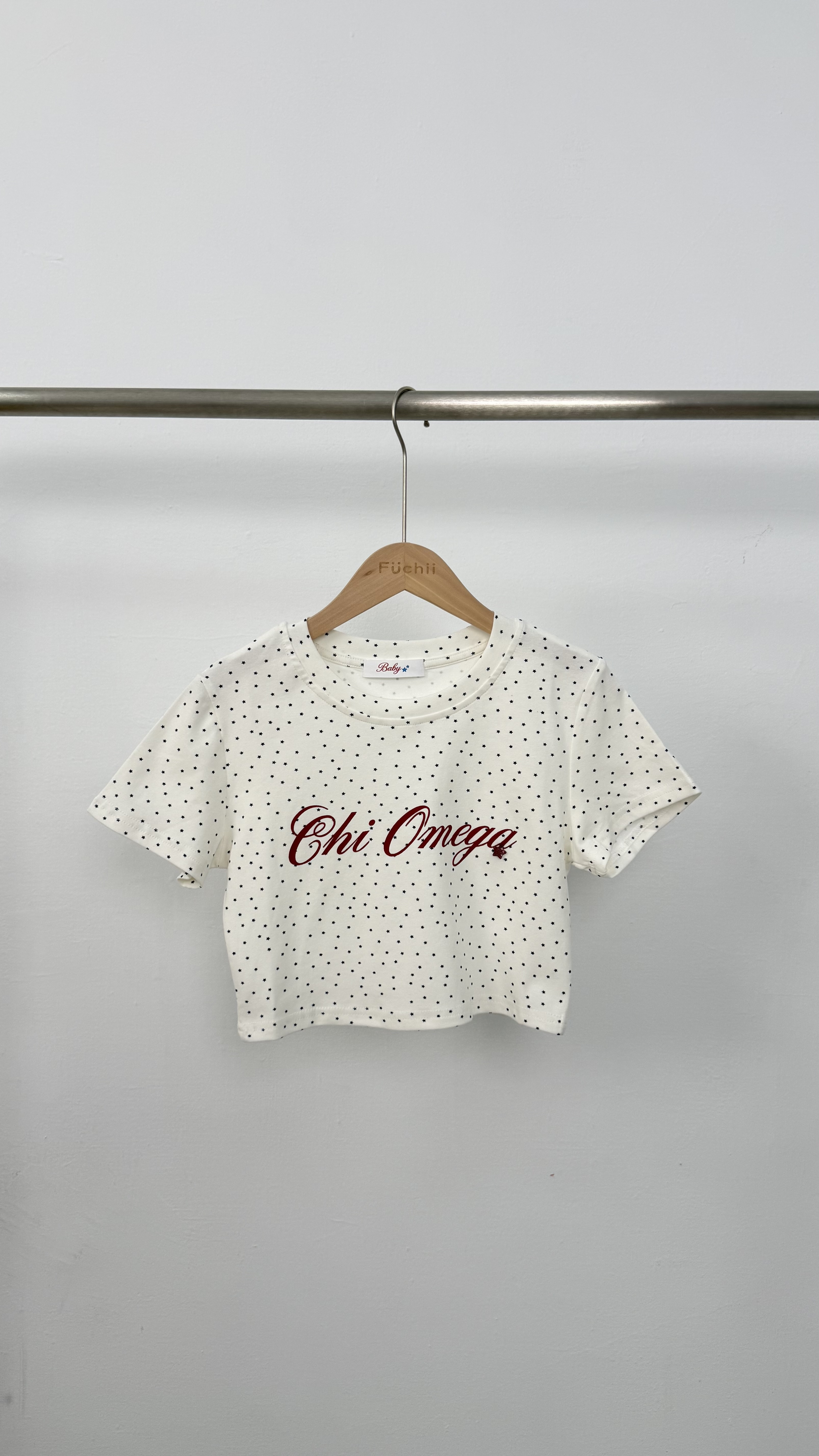 NEW甜美韓系星星滿版短T