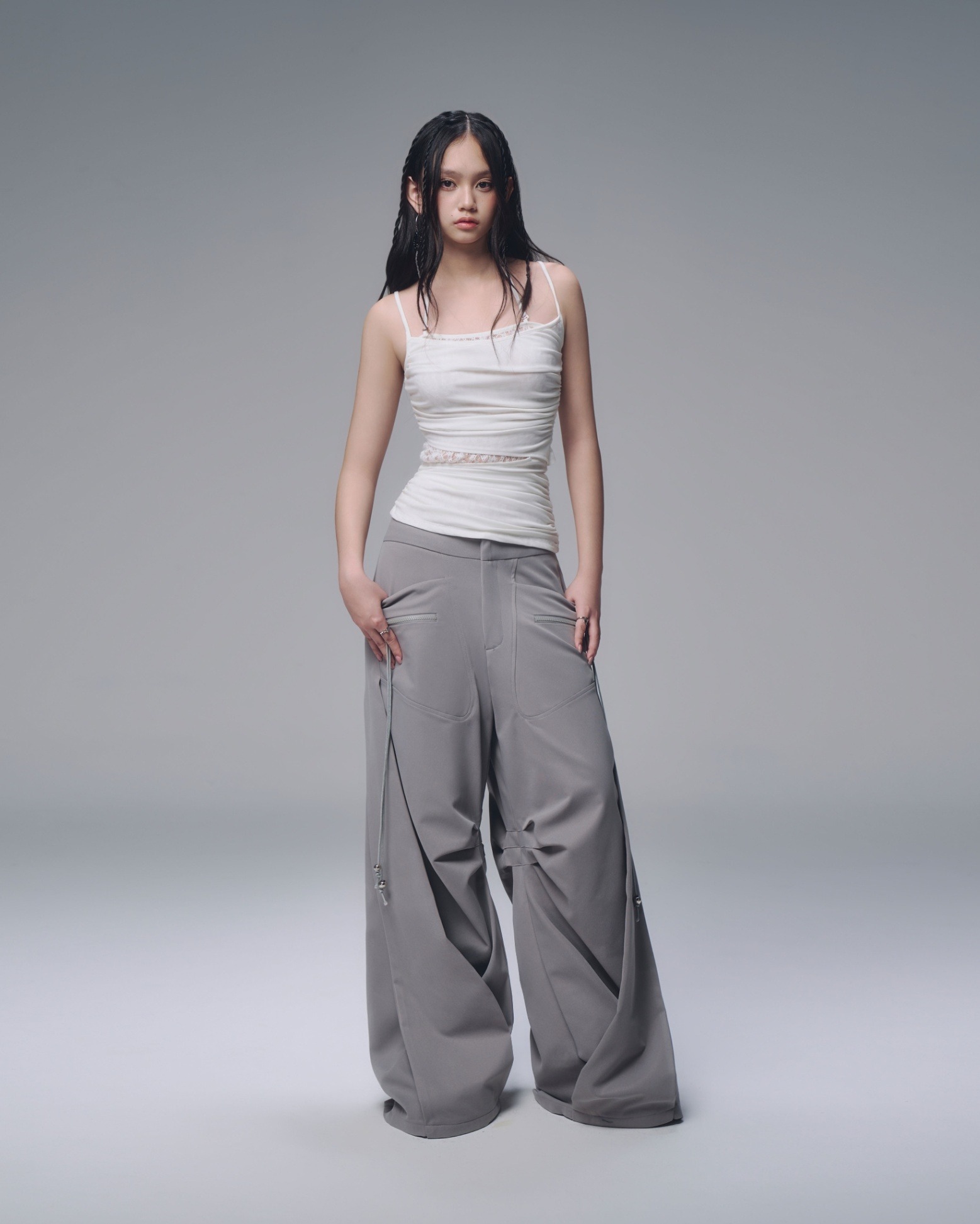 【預購】越南女裝品牌 BUNNYHILL ARCHER PANTS (BROWN/GREY)