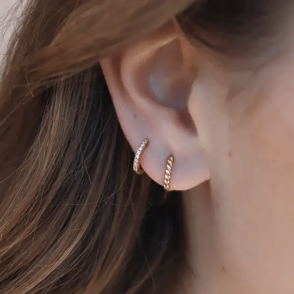 WAEKURA-Base Tresse耳環