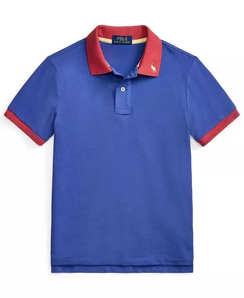 260320 POLO 男大童拼色POLO TEE