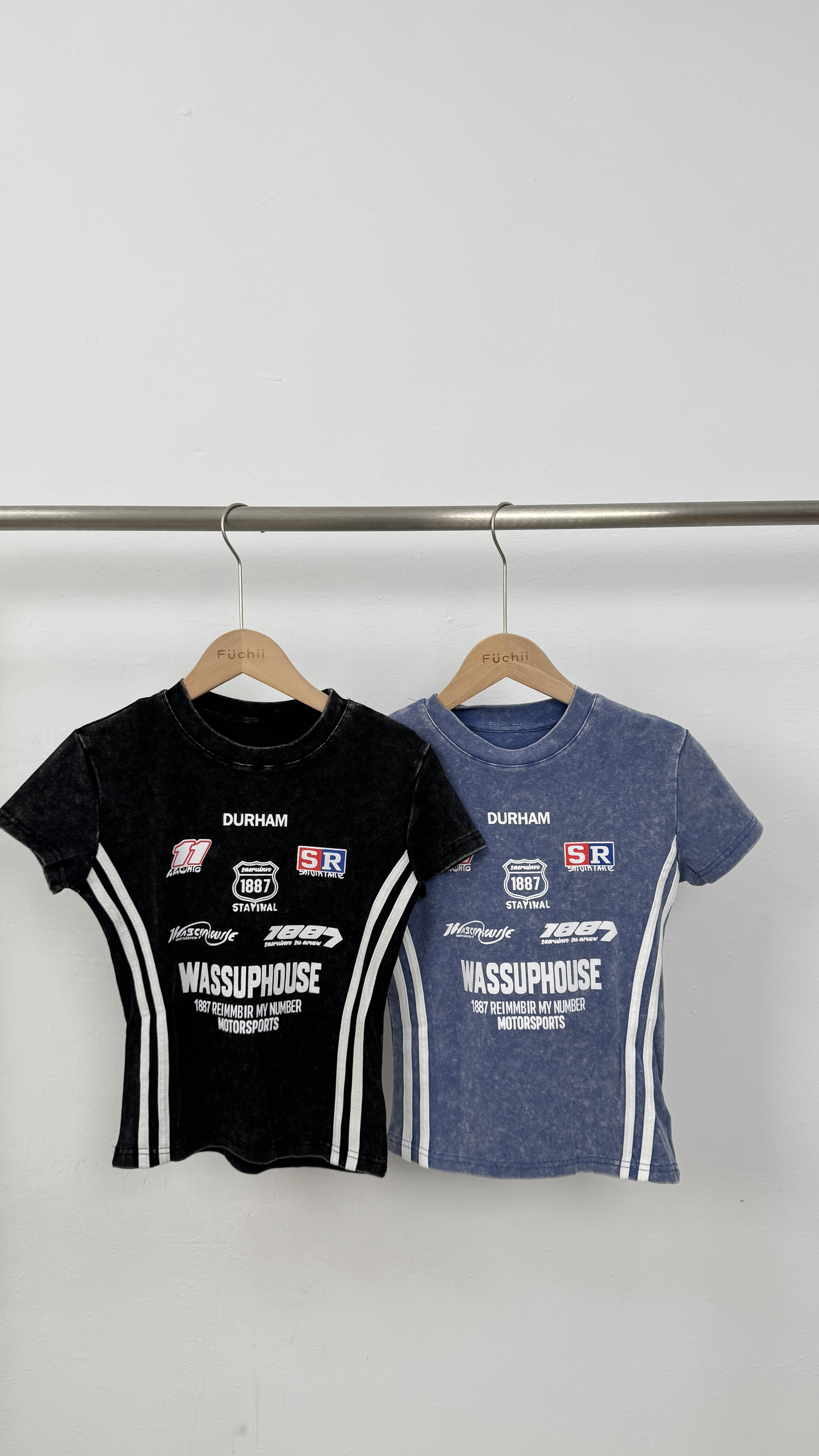 B62美式復古機車風短袖上衣