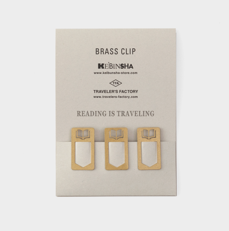 Traveler's Notebook ｜TN 黃銅書夾 Brass Clip - 惠文社