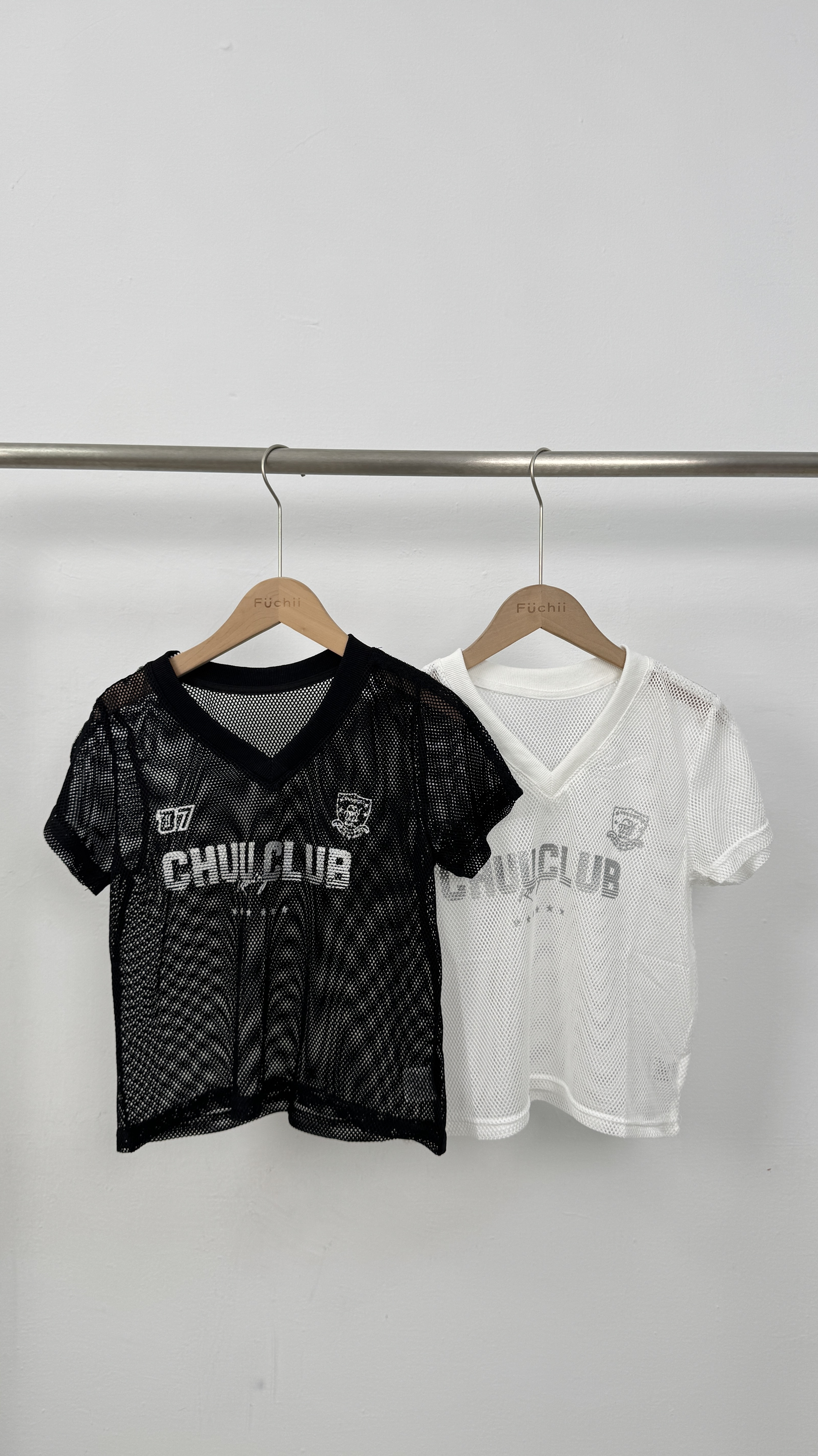 B27機車風透膚短T