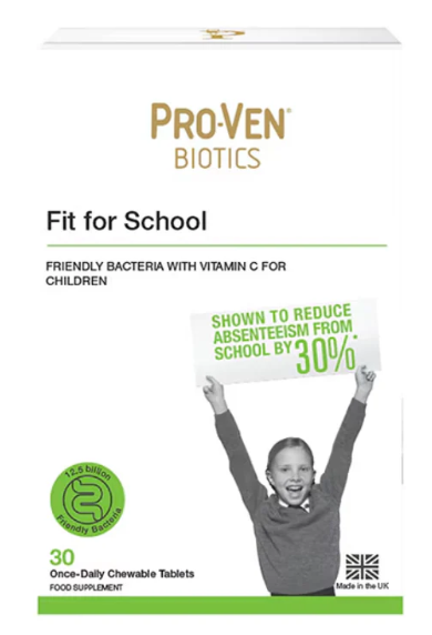 "UK260320-P4-英國 Pro-Ven Fit for School 升級版 草莓味益生菌咀嚼片-食用保質期: 05/2027 或以後 (隨機出貨)"