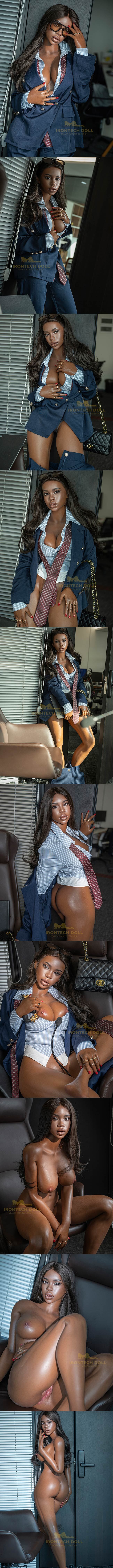 IRONTECH 161cm S33 Penny 黑膚 全矽膠娃娃 silicone sex doll