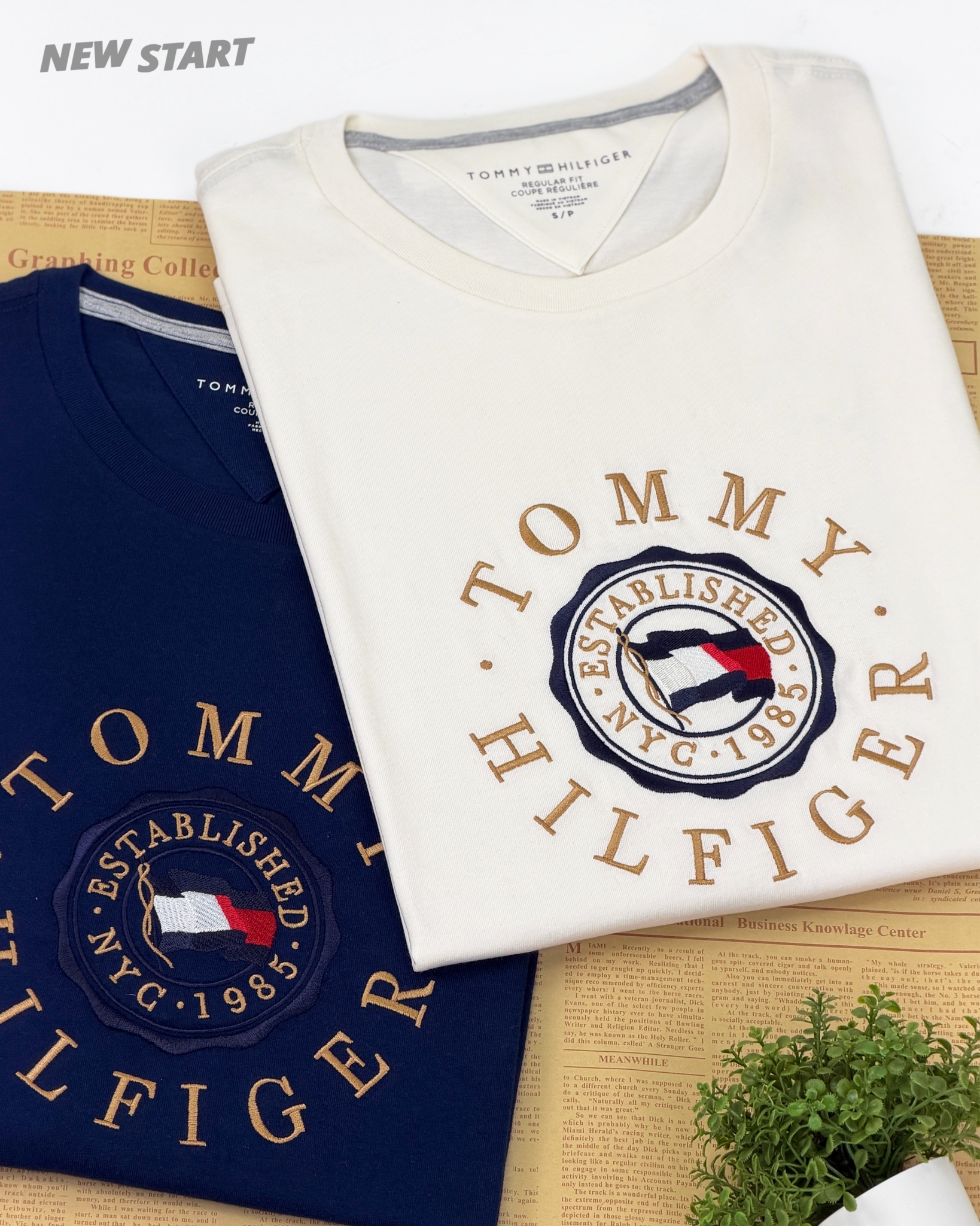 Tommy Hilfiger 金字電繡圓圈字母 短袖上衣 短T