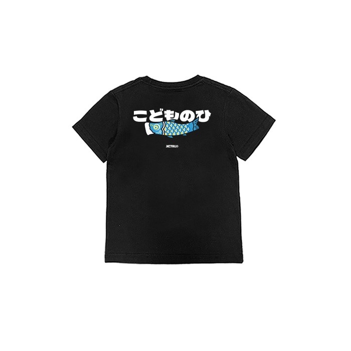XCTRL童裝 子供的日童裝短T-黑(日本兒童節限定)