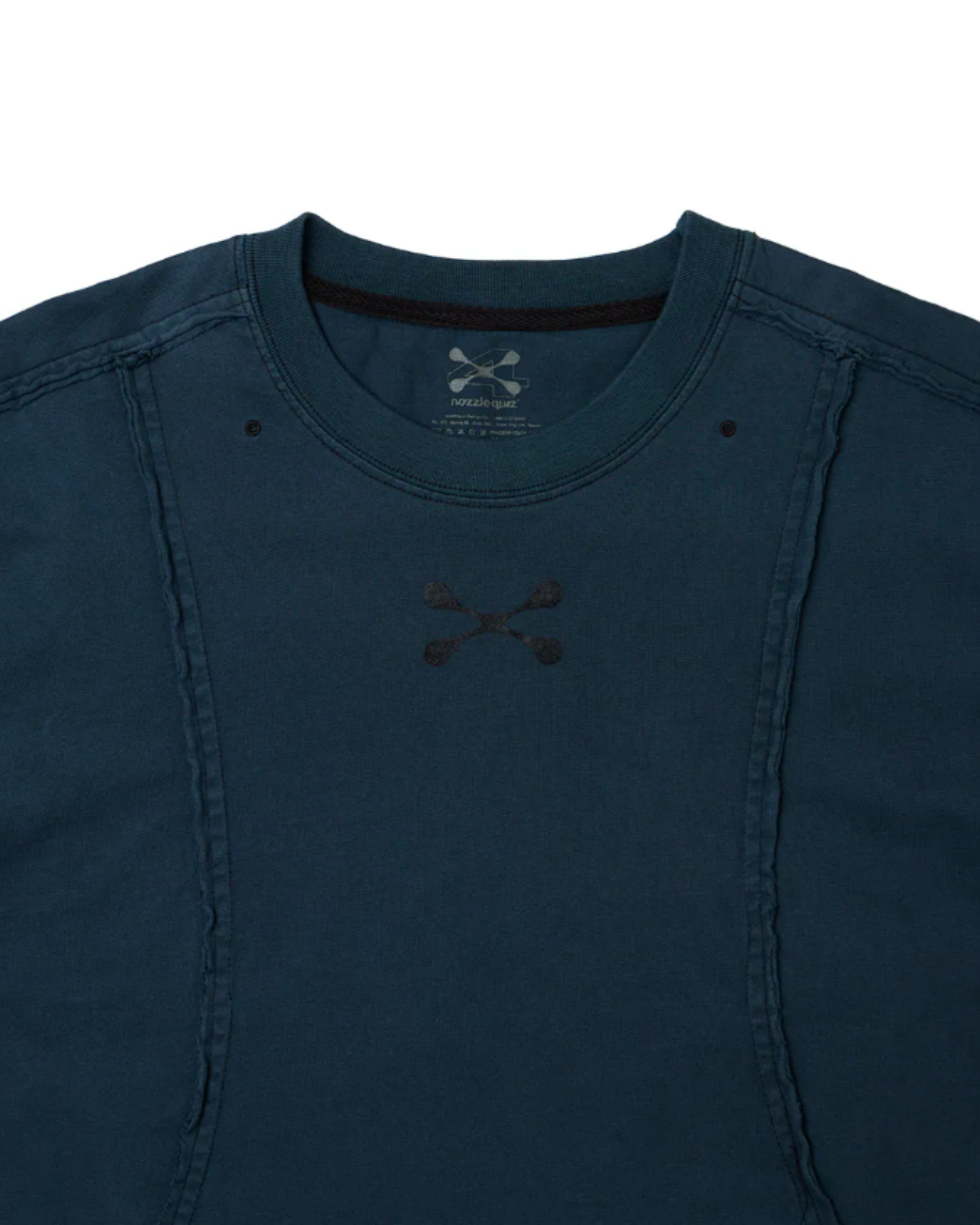 NOZZLE QUIZ ARC S/S Tee (石洗藍)