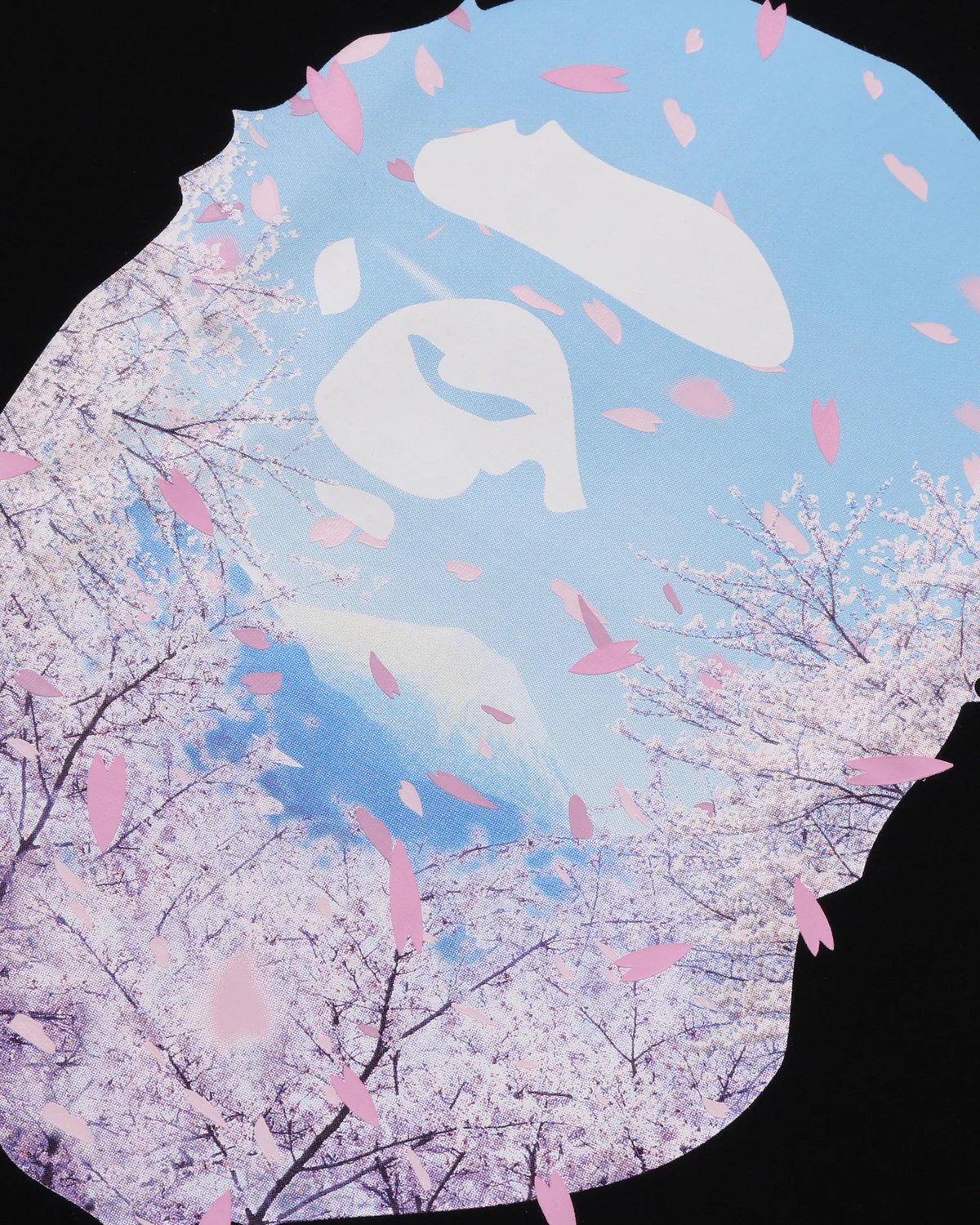 ☆ETW☆【EASY TO WEAR】BAPE Sakura Photo Ape Head Tee 猿人 櫻花樹 短T 富士山 春夏