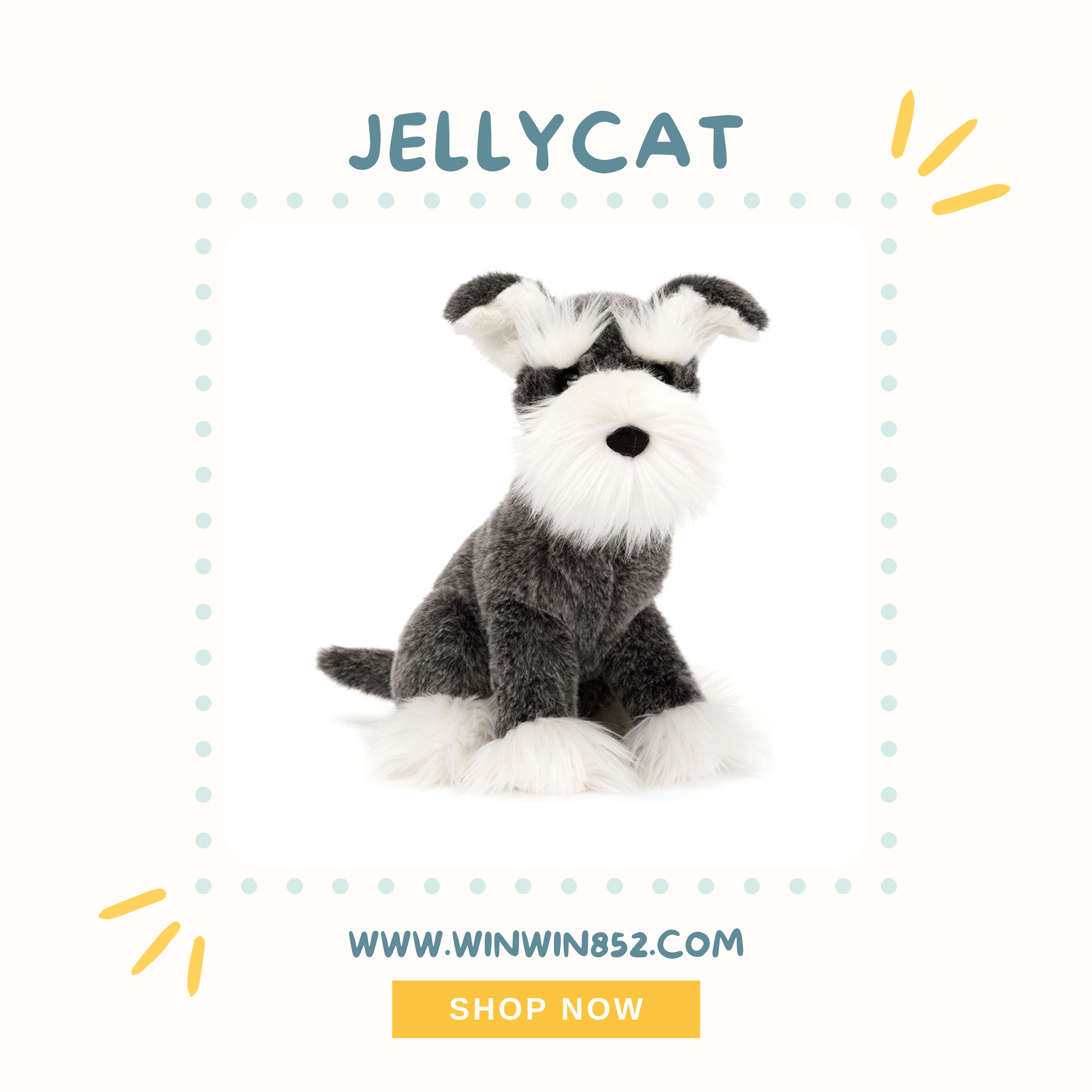 Jellycat Lawrence Schnauzer