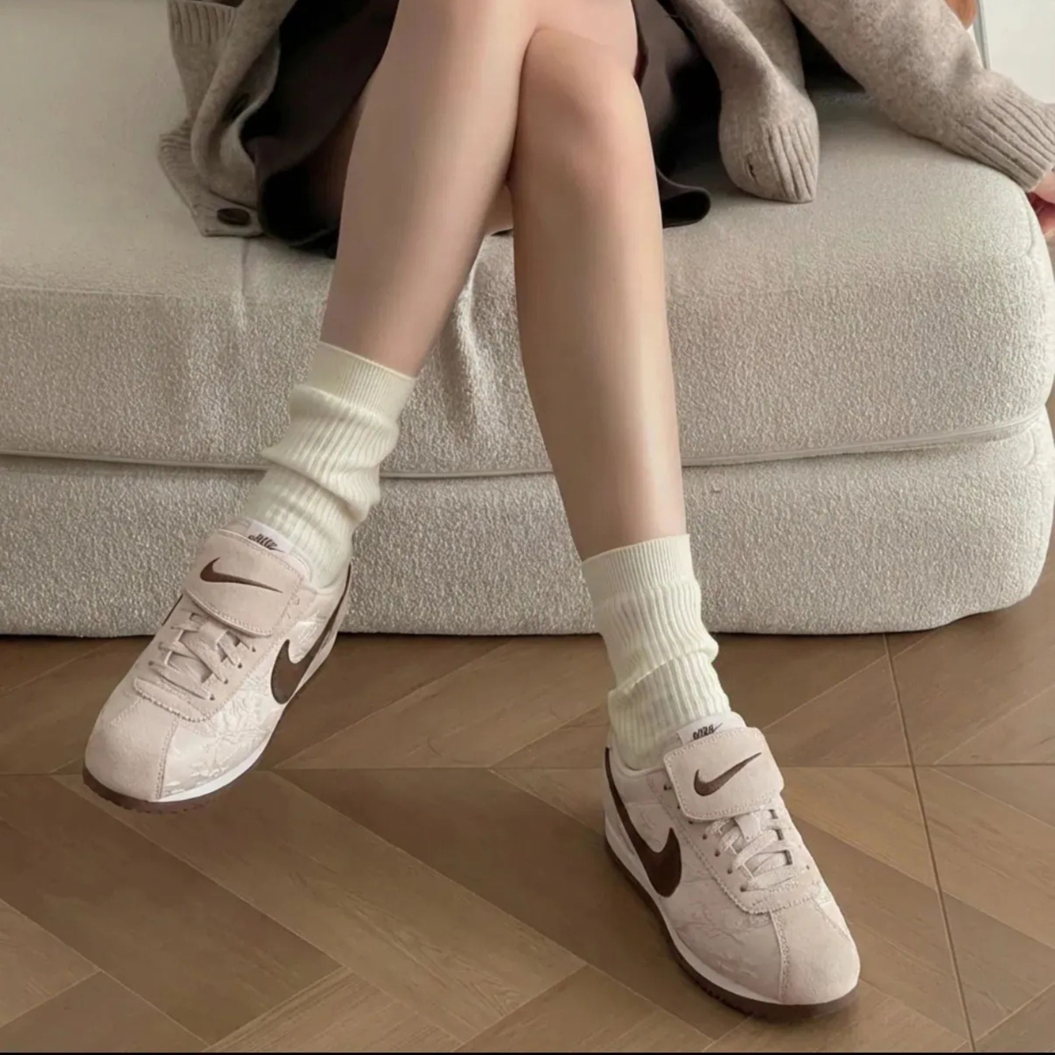 NICEDAY 代購 NIKE CORTEZ TEXTILE 阿甘 乾燥玫瑰 可可色 摩卡 棕色 咖啡色 淡粉 外翻鞋舌 IQ3624-667