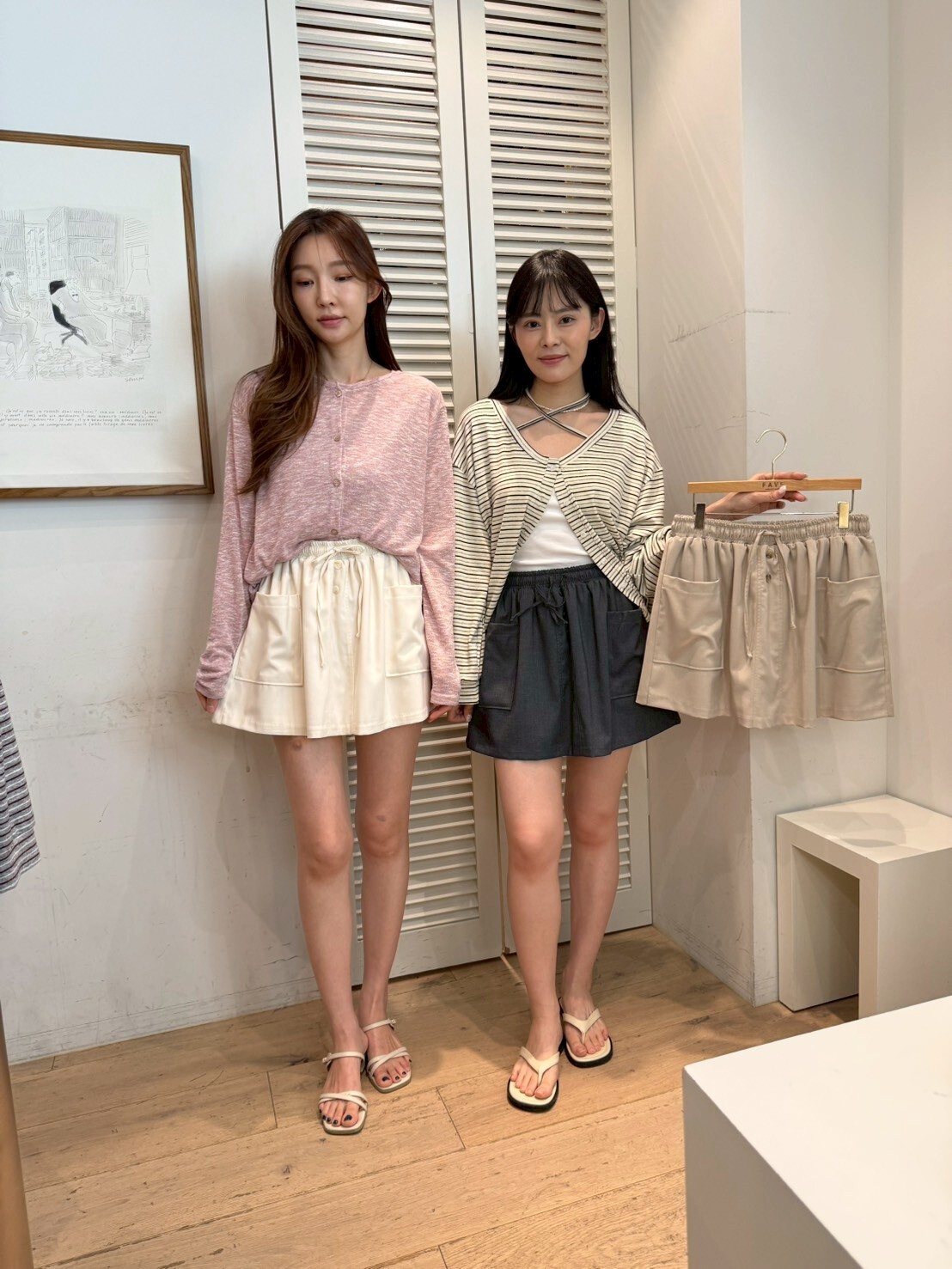 FA6040 全橡筋大口袋休閑短褲